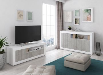 COMPOSIZIONE MOD. RAVEN BIANCO CEMENTO