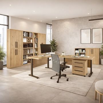 UFFICIO COMPLETO MOD. RILEGA ROVERE ARTISAN 