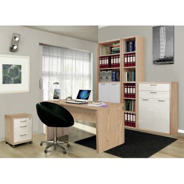 COMP. ROVERE BORDEAUX E BIANCO LACCATO