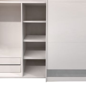 RIPIANO PER CABINA ARMADIO CM 100 FINITURA GRIGIO PERLA
