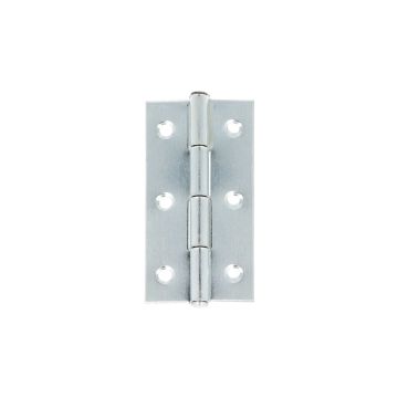 SET 2 CERNIERE CON SPINA FISSA IN FERRO ZINCATO 25X40mm 