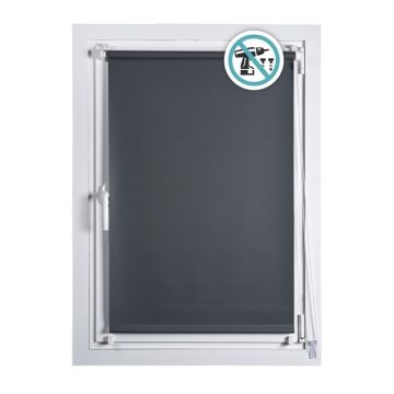 CLIP&FIX - TENDA A RULLO OSCURANTE GRIGIO GRAFITE 60X180CM