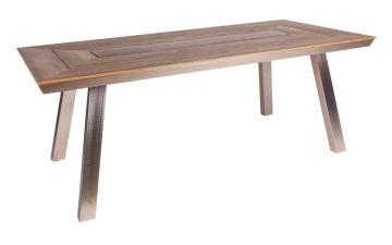 TAVOLO 200X90 CHAMPAGNE-ALU/POLYWOOD