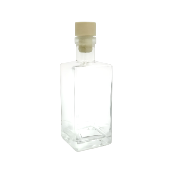 BOTTIGLIA CON TAPPO IN SUGHERO 250ML IN VETRO TRASPARENTE