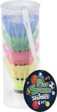 SET 4 PALLINE DA BADMINTON