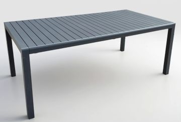 TAVOLO ALL. CM 193X100 IN ALLUMINIO ANTRACITE