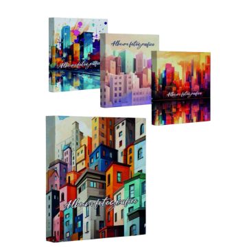 ALBUM PORTAFOTO MOD. CITY 160 TASCHE 13X18CM ASSORTITO