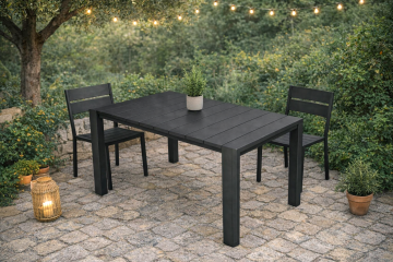 GRANDSOLEIL - TAVOLO ALLUNGABILE DA ESTERNO BROOKLYN CM 93X160/230 ANTRACITE 