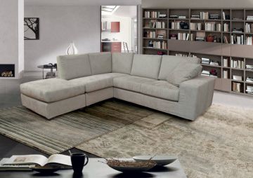 SALOTTO CON ANGOLARE SINISTRO IN TESSUTO