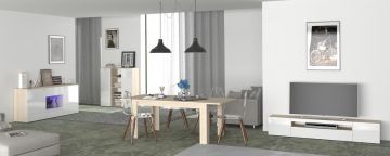 SALA IN LAMINATO OLMO E BIANCO LUCIDO SALA IN LAMINATO OLMO E BIANCO LUCIDO