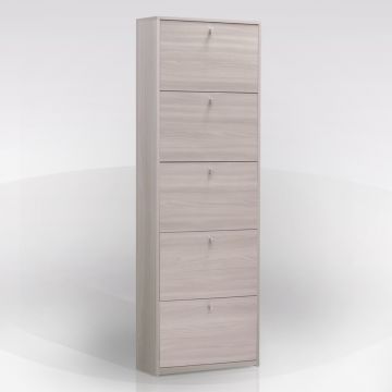 SCARPIERA CON 5 RIBALTE IN LAMINATO OLMO