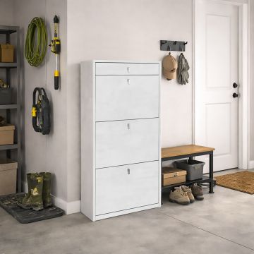 SCARPIERA MOD. OPEN CM 63X29 H. 127 OSSIDO BIANCO 