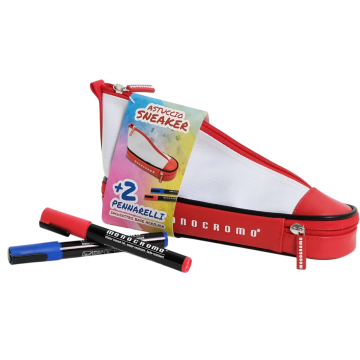 PIGNA - ASTUCCIO SNEAKER MONOCROMO CON PENNARELLI FLUO 