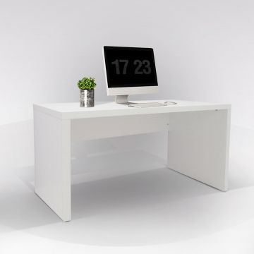 SCRIVANIA IN FRASSINO BIANCO CM 123,5X55 E H 76