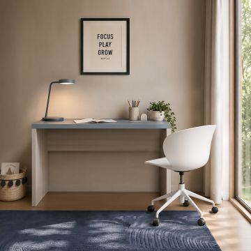 SCRIVANIA CM 123.5X55 H.76 ROVERE NORDICO E AVIO