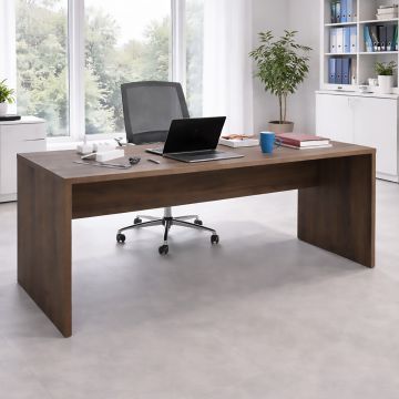 SCRIVANIA MOD. DA VINCI CM 178X68.3 H. 74 NOCE BRERA