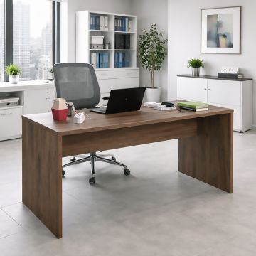 SCRIVANIA MOD. DA VINCI CM 138X68.3 H. 74 NOCE BRERA