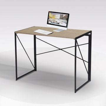 Lvhcmfohm Scrivania per Computer 80x50cm, Semplice e Moderno Tavolo per PC,  con Staffa per Alzata Staccabile, Adatto per Ufficio, Soggiorno, Casa