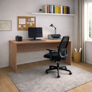 SCRIVANIA MOD. DOUBLE CM 180X69 H. 76 NOCE STELVIO 