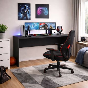 ALLUNGO SCRIVANIA MOD. SIGN CM 150X40 H. 75.6 GRIGIO OPACO