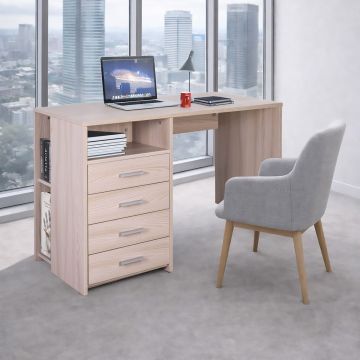 SCRIVANIA CM 120X55 H. 76 OLMO 