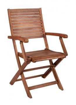 SEDIA MODELLO MODERNA CON BRACCIOLI EUCALIPTO CM 53X56 E H 90 