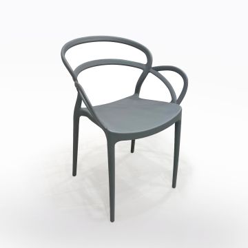 SEDIA MOD. ISOTTA IN POLIPROPILENE COLOR ELEFANTE