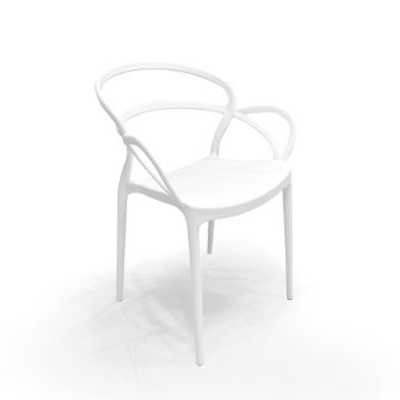 SEDIA MOD. ISOTTA IN POLIPROPILENE BIANCO 