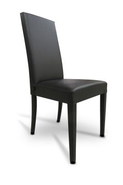 SEDIA MOD.GLORIA FUSTO NERO IMBOTT. ECOPELLE SKY NERO PN901