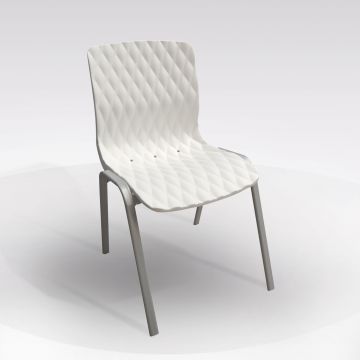 SEDIA IMPILABILE IN POLIPROPILENE BIANCO