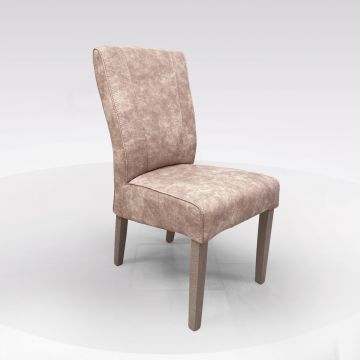 SEDIA CAMILLA IN TESSUTO E GAMBE IN LEGNO