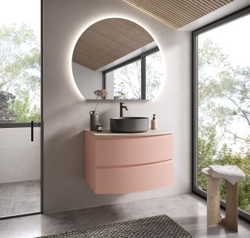 BAGNO COMPLETO MOD. SFERA ROSA OPACO