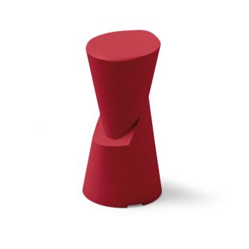 SGABELLO DOT IN POLIETILENE ROSSO ORIENTE 38X35CM H. 75CM