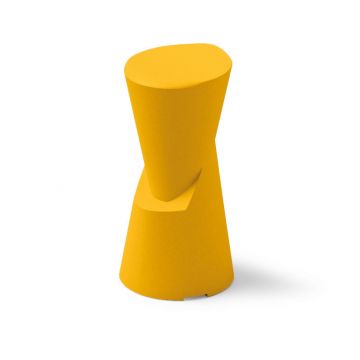 SGABELLO DOT IN POLIETILENE GIALLO MANGO 38X35CM H. 75CM