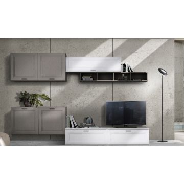 SOGGIORNO MOD. FOSTER BIANCO/TORTORA E FANGO