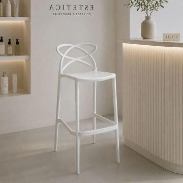 SGABELLO MOD. 959 IN POLIPROPILENE BIANCO 