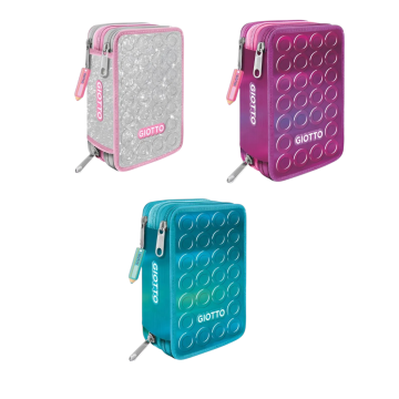 GIOTTO - ASTUCCIO 3 ZIP SHINY ASSORTITO