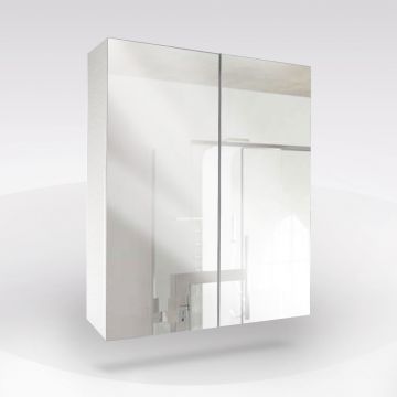 SPECCHIERA CONTENITORE 260/EL 2ANTE CM60 BIANCO LUCIDO
