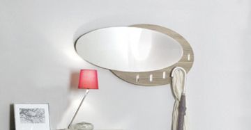 SPECCHIERA IN OLMO CHIARO CM 100 E H 50
