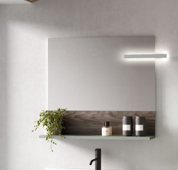 SPECCHIERA MOD. FRAME CM 78 SALVIA OPACO CON LUCE LED