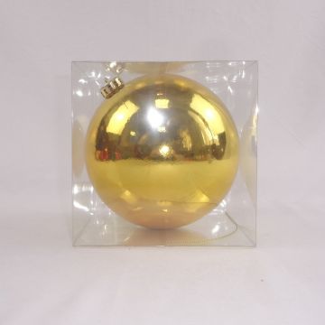 SFERA IN PLASTICA DIAM. 15CM ORO LUCIDO