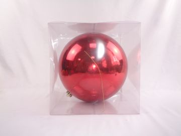 SFERA IN PLASTICA DIAM. 25CM ROSSO LUCIDO
