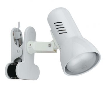 SPOT CLIP CARRERA BIANCO - 1XE27 MAX 40W