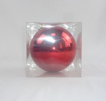 PALLINA IN PLASTICA DIAM. 15CM ROSSO LUCIDO