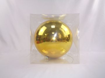 SFERA DI PLASTICA DIAM. 25CM ORO LUCIDO