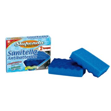 SET 2 SPUGNE SANITELLA BLU
