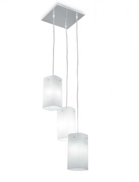 LAMPADARIO SNAK SQUARE BIANCO - 3XE27 60W