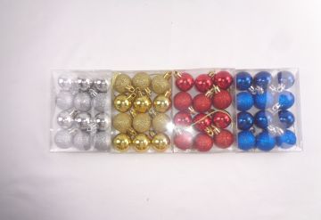 SET 12 PALLINE NATALE 3 CM VARI COLORI