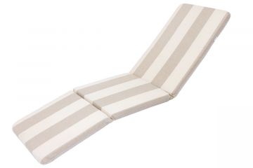 CUSCINO PER SDRAIO 175X48 CM RIGHE BIANCO/BEIGE