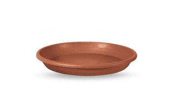 SOTTOVASO CILINDRO IN PLASTICA DIAM. 22 TERRACOTTA